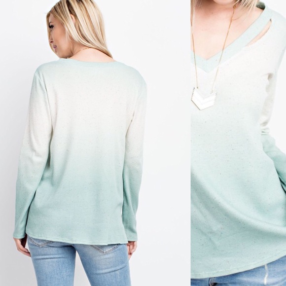 Ombré Mint Thermal Top - Picture 3 of 3